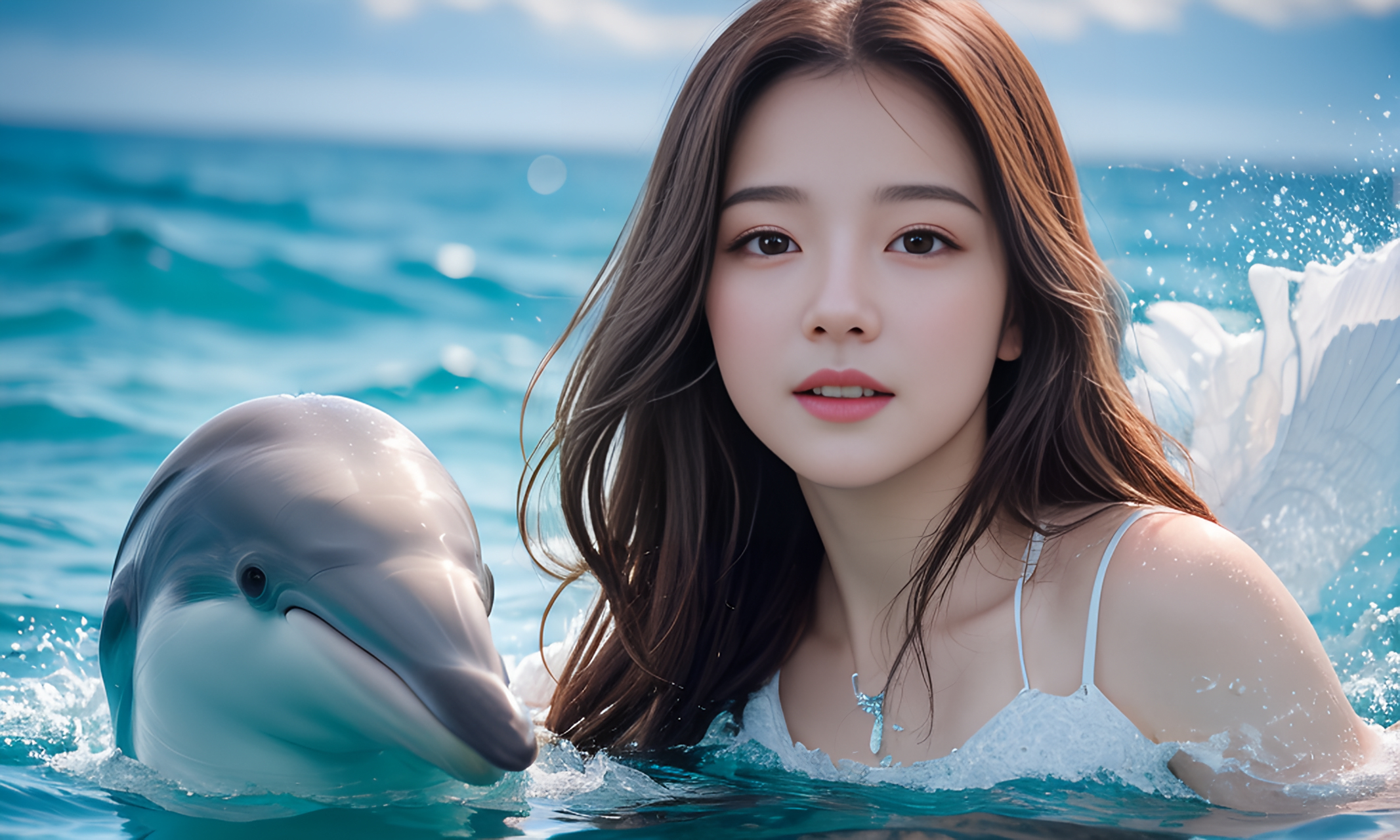 航拍祁连山南麓“高原桃花源”